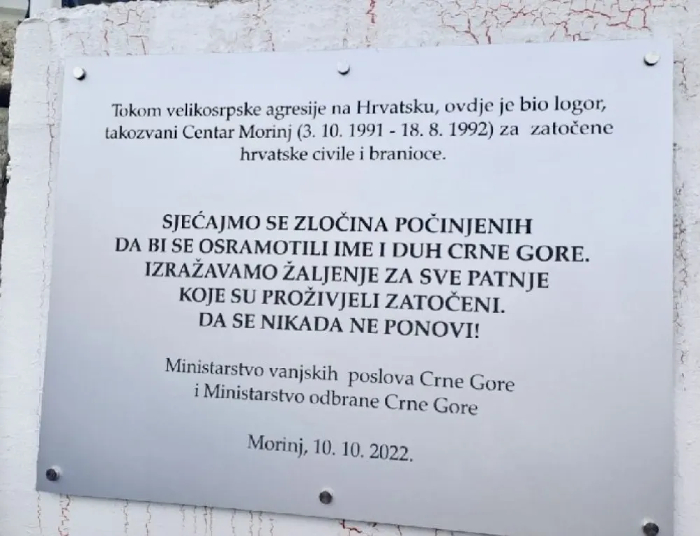 Inspekcija negira navode Vladimira Jokića: Op&scaron;tina Kotor dužna da ukloni spomen-ploču