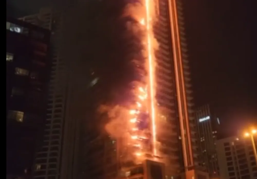 pozar u Dubaiju