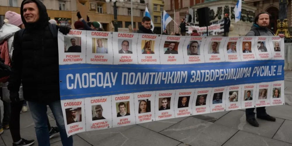 Sa protesta u Beogradu