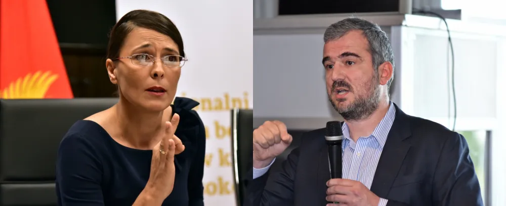 Vanja Ćalović Marković i Stevo Muk