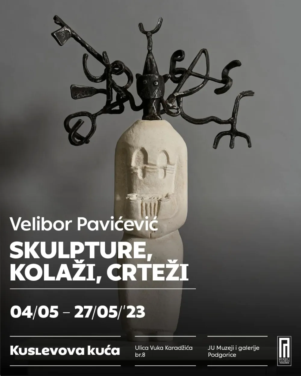 Skulpture, kolaži i crteži