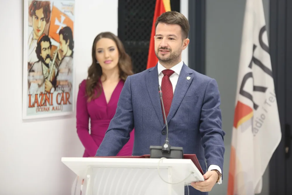 Milatović na promociji spotova himne Crne Gore i EU i otvaranja galerije RTCG