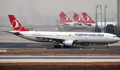 Avion "Turki&scaron; erlajnsa", ilustracija