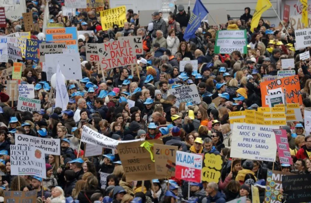 Protest trgovaca u Hrvatskoj