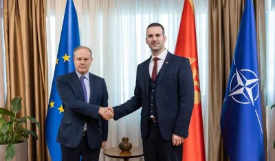 Specijalni izaslanik&nbsp;Rene Trokaz sa&nbsp;Milojkom Spajićem