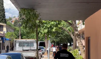 Ulica Bal&scaron;ića: Drveće posađeno ispod nadstre&scaron;nice