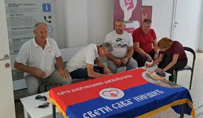 (FOTO) Nik&scaron;ić: Na Petrovdanskoj akciji KDDK &bdquo;Sveti Sava&ldquo; prikupljena 91. jedinica krvi