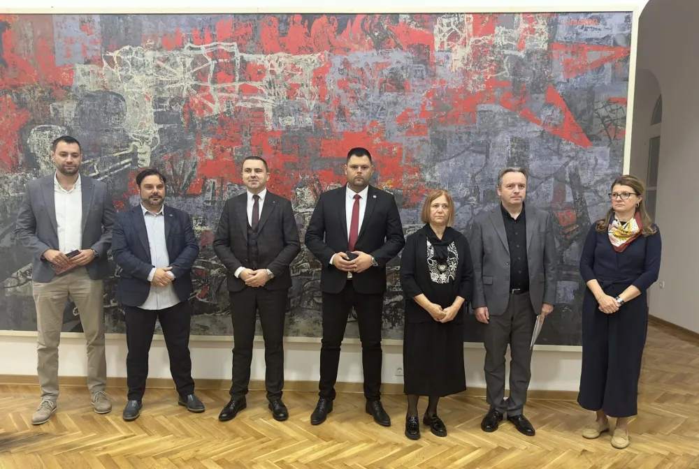 завршетак конзерваторско-рестаураторских радова на слици "Тринаестојулски устанак" Петра Лубарде, Дворaцу краља Николе Nik&scaron;ić