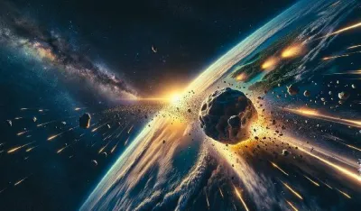 Asteroid, ilustracija