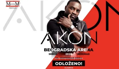 Odlaže se koncert AKON-a