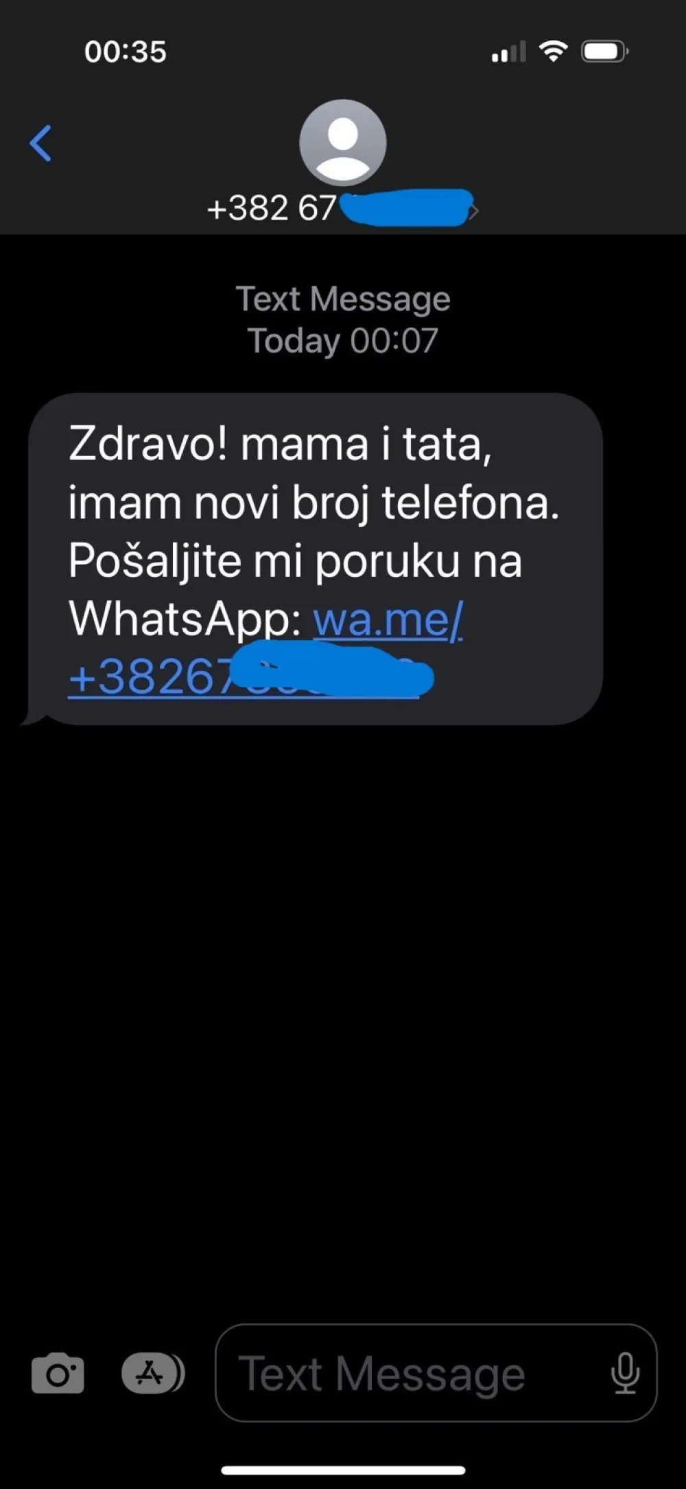 Pojedini građani dobili poruke sa uznemirujućim porukama, slučaj prijaviti policiji