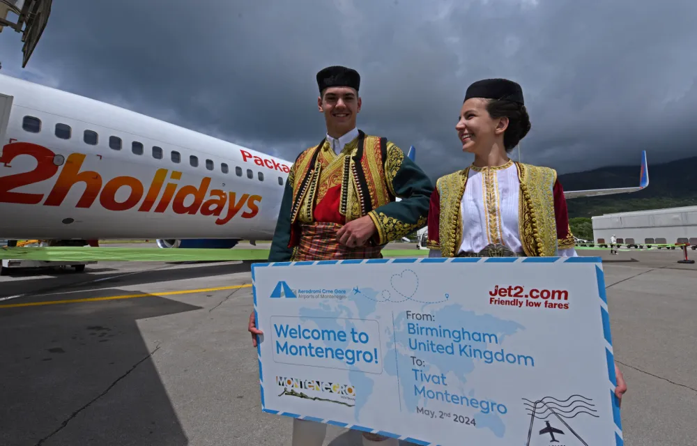 Crna Gora će imati sezonu koja traje sedam mjeseci:&nbsp;Jet2.com najavio nalet ka Tivtu od aprila do oktobra