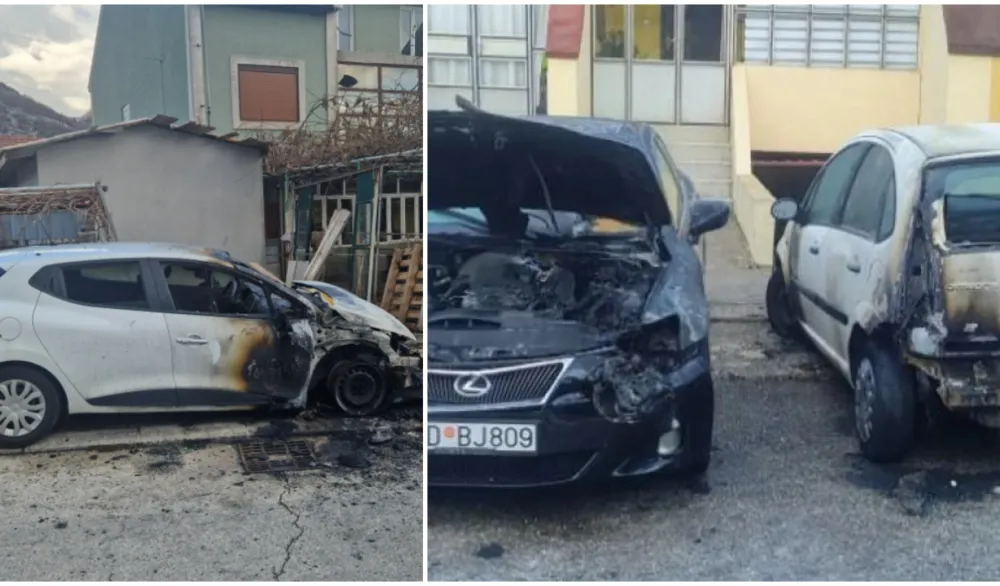 Policija i dalje ne zna ko je u dvije sedmice zapalio tri vozila na Cetinju