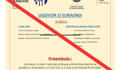 CBCG upozorava