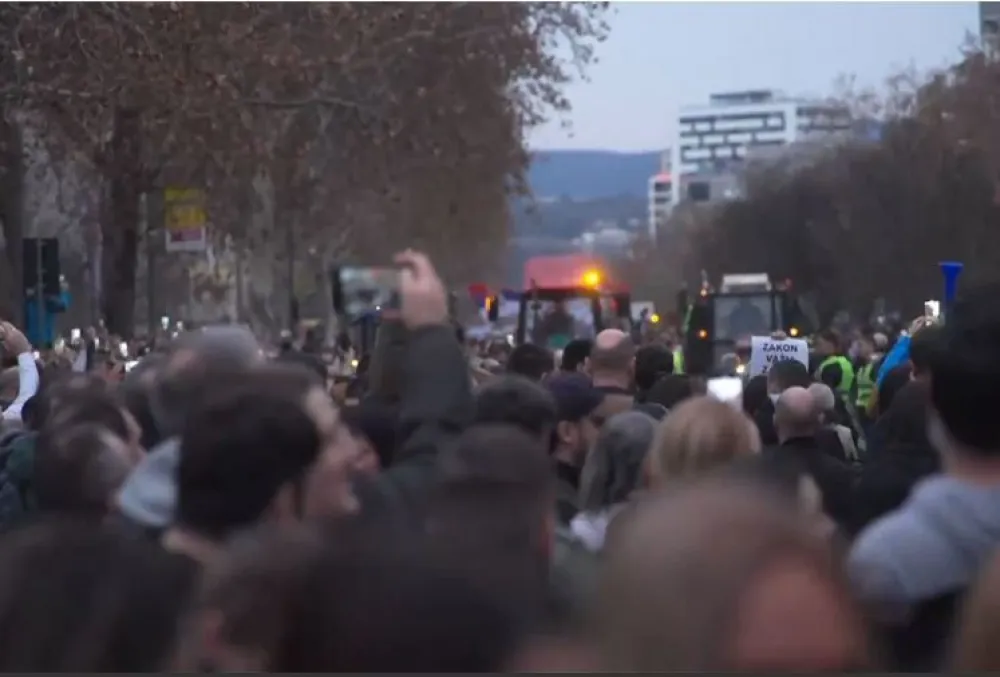 Sa protesta u Novom Sadu