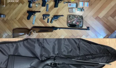 Uhap&scaron;ene dvije osobe, pronađeno vi&scaron;e komada oružja i municije