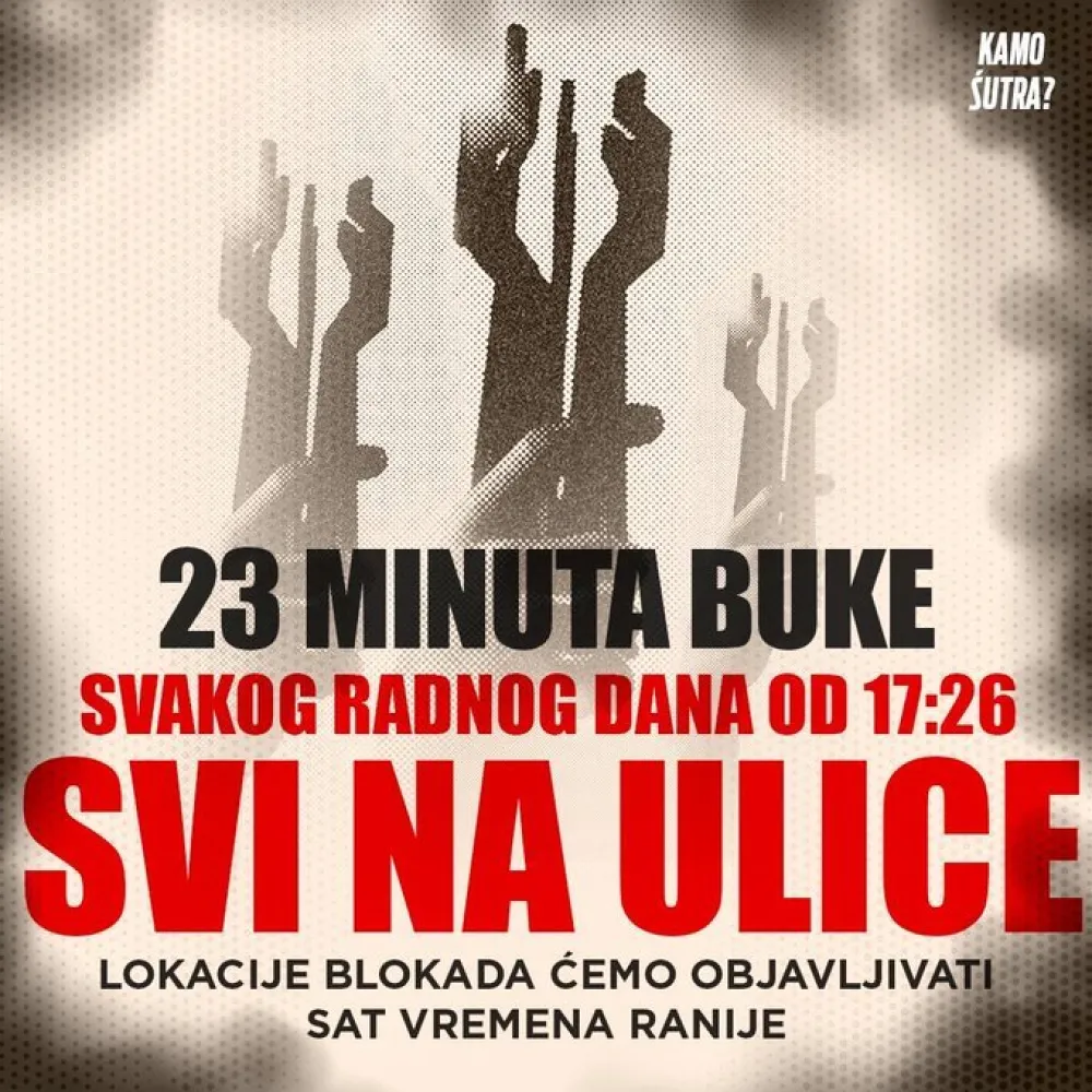Od sjutra svakog dana blokada saobraćajnica