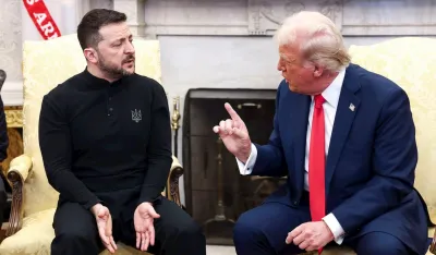 (VIDEO) Trampov novinar Zelenskom: Za&scaron;to ne nosite odijelo i da li ga uop&scaron;te imate?