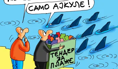 Goran &Scaron;ćekić karikatura Dana