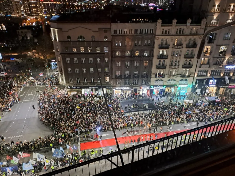 (VIDEO) Hiljade građana dočekuje studente u Beogradu, objavljen cjelokupni plan protesta