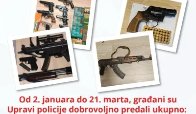 UP: Građani prepoznali značaj kampanje "Po&scaron;tuj život, vrati oružje"