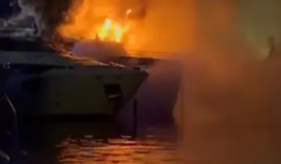 U marini Portonovi izgorela luksuzna jahta