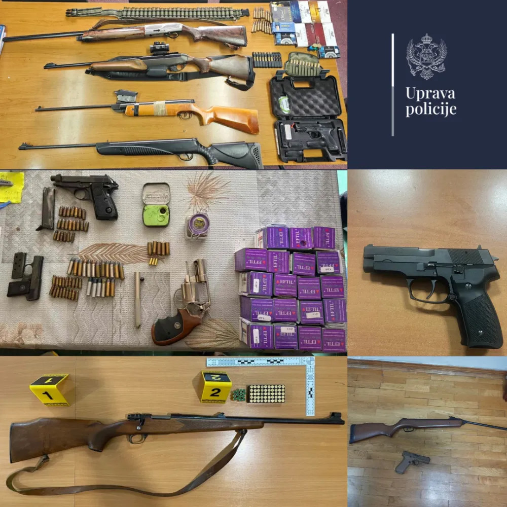 Pretresi na 27 lokacija u cijeloj državi &ndash; oduzeto 24 komada oružja, municija, droga
