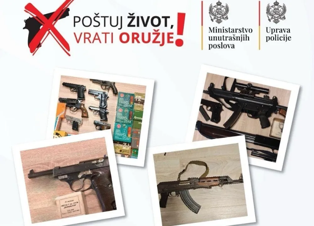 UP poziva građane na nastavak akcije dobrovoljnog vraćanja oružja