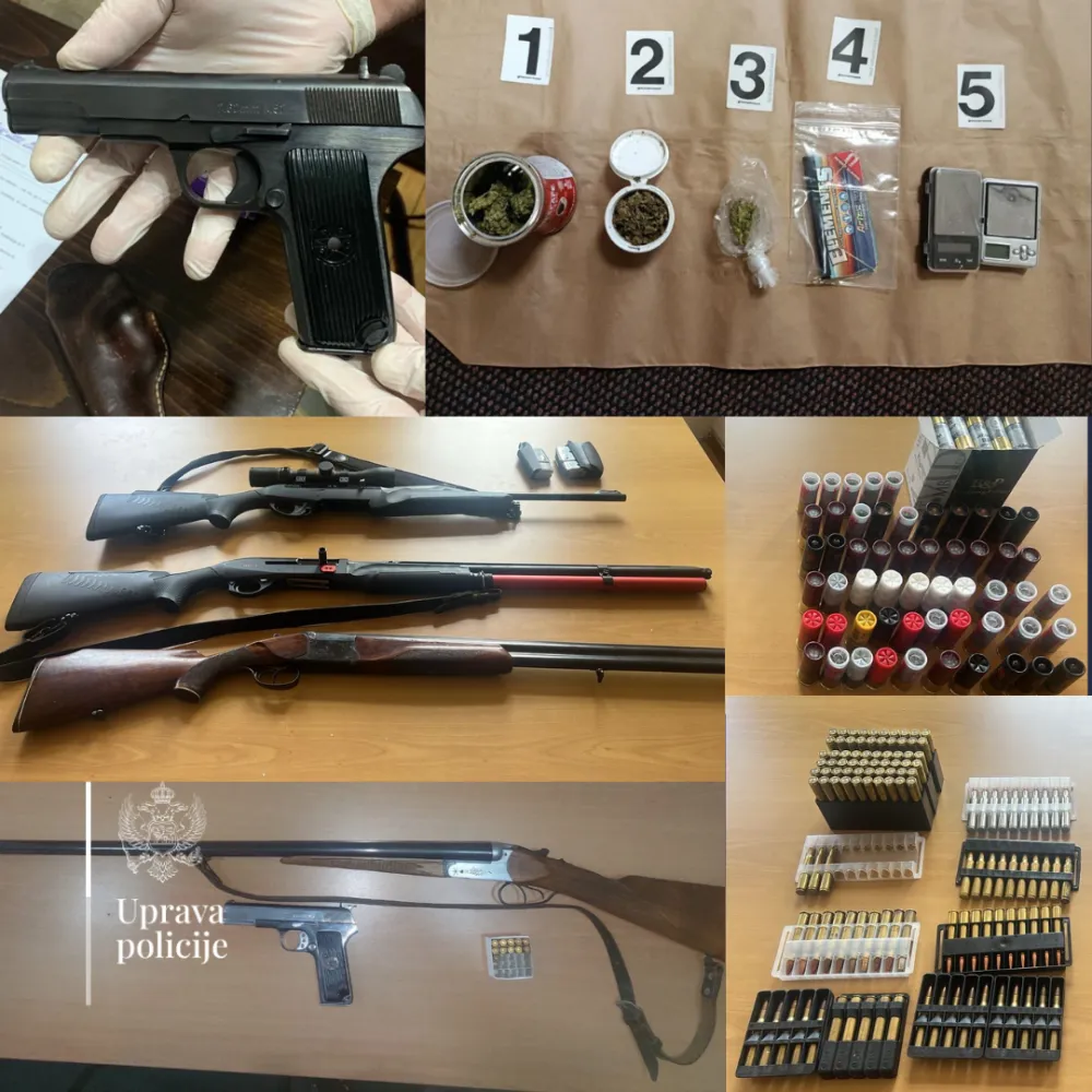 (FOTO) Pretresi na 47 lokacija: Oduzeto oružje, droga, vozila i novac