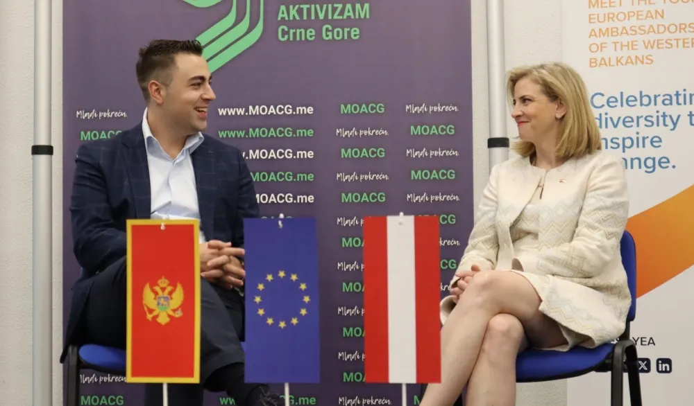 Majnl Rajzinger sa rukovodstvom MOACG: Mladi su garant napretka Crne Gore