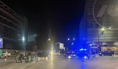 Saobraćajna nezgoda kod mosta Milenijum, dvije osobe povrijeđene