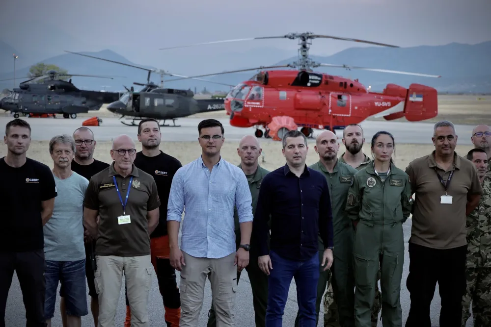 Bečić i &Scaron;aranović obi&scaron;li posade angažovane u ga&scaron;enju požara