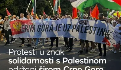 Protesti solidarnosti sa Palestinom &scaron;irom Crne Gore