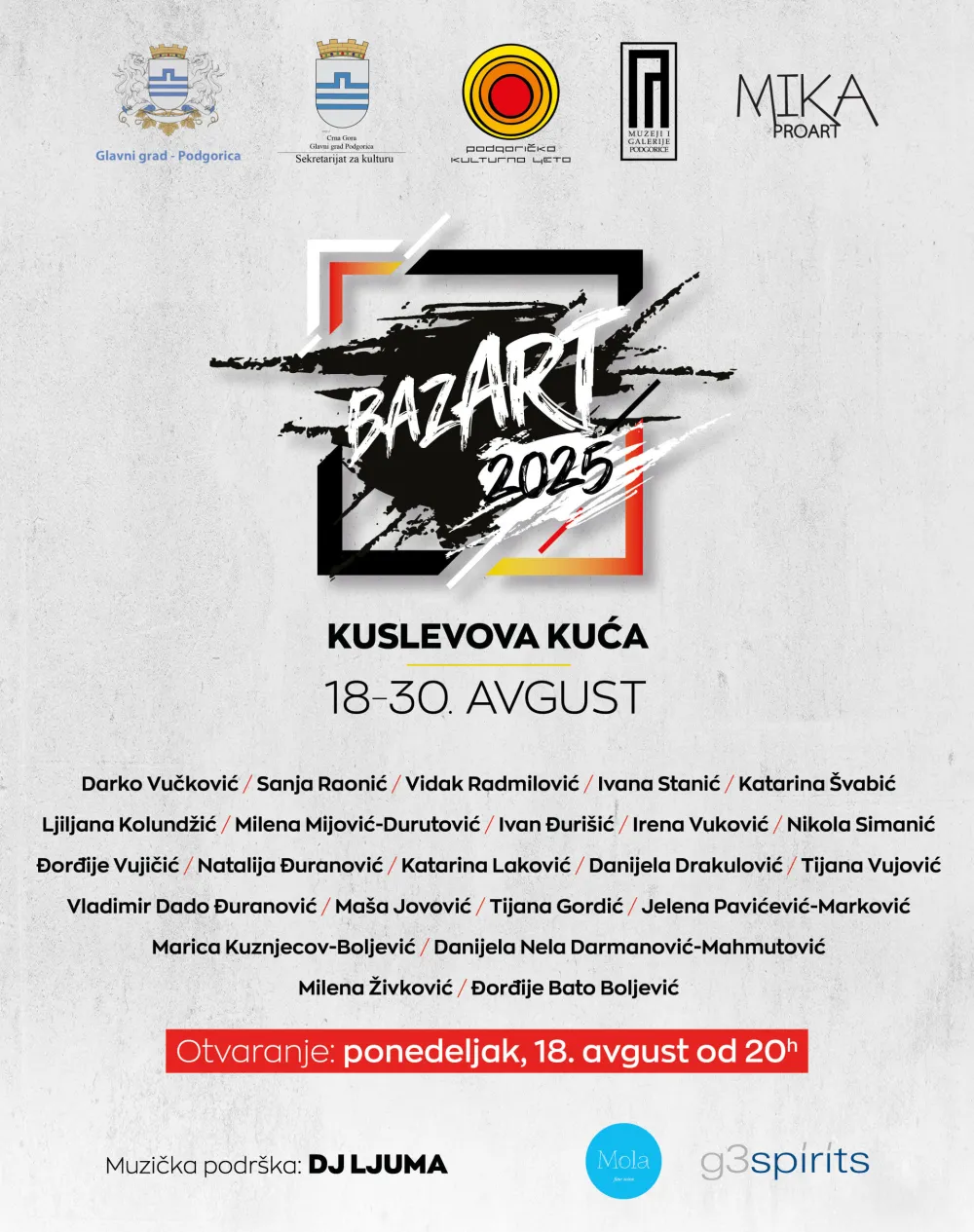"Bazar art" u Kuslevovoj kući