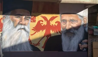 Na Kosovu prefarbali murale patrijarha Pavla i mitropolita Amfilohija; Eparhija: Suzdržite se od provokacija