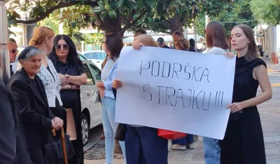 (VIDEO) Skup podr&scaron;ke pritvorenicima ispred Vi&scaron;eg suda u Podgorici