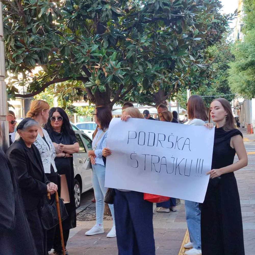 (VIDEO) Skup podr&scaron;ke pritvorenicima ispred Vi&scaron;eg suda u Podgorici