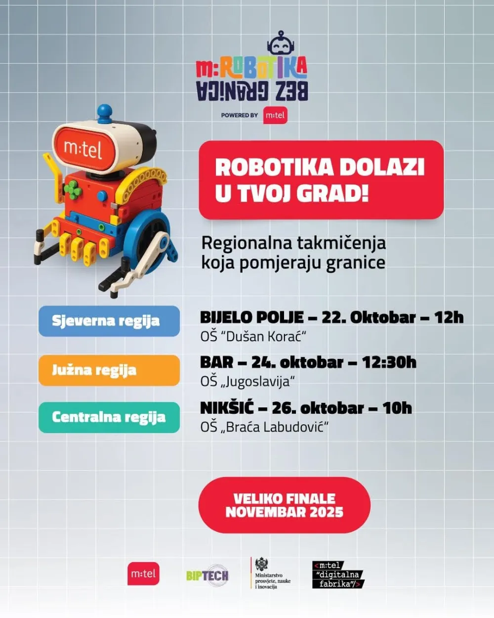 Takmičenja u Bijelom Polju, Baru u Nik&scaron;iću