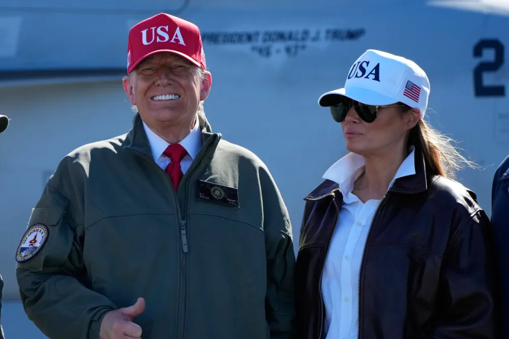 Donald Tramp Melanija Tramp