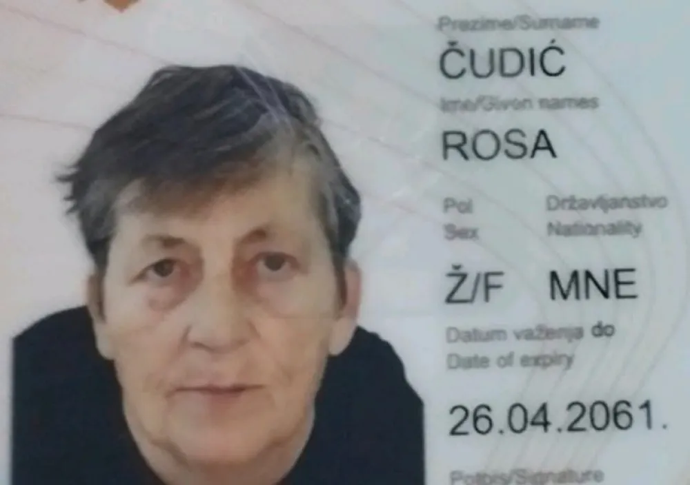 Herceg Novi: Nestala Rosa Čudić,&nbsp;porodica moli za pomoć