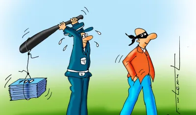 Goran &Scaron;ćekić karikatura Dana