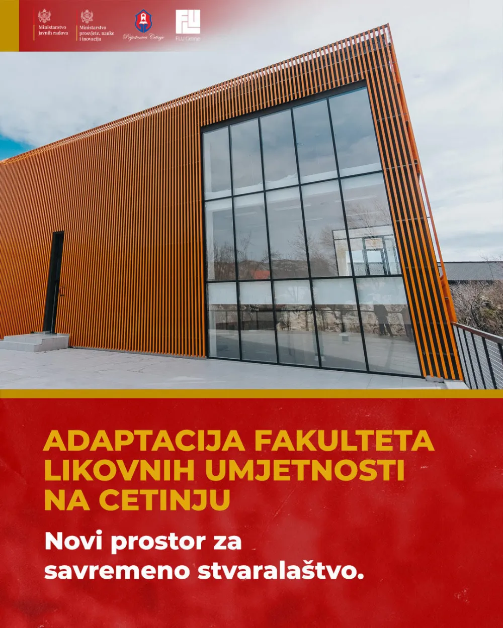 adaptacija fakulteta likovnih umjetnosti na cetinju