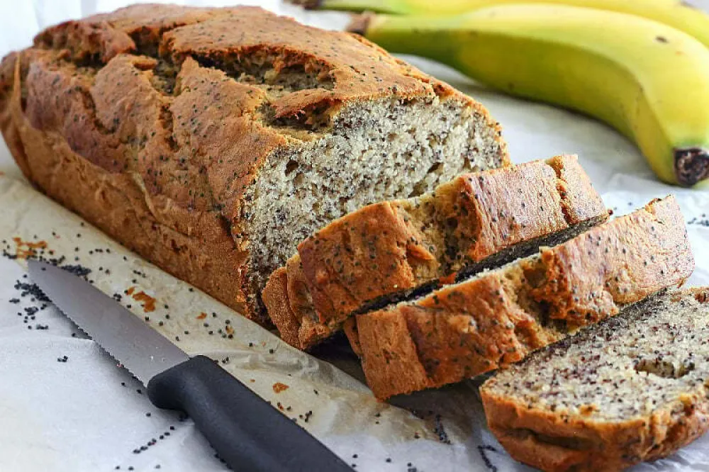 Pripremite domaći banana hljeb s makom