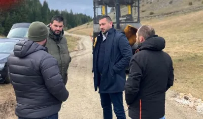 Jokić sa Vukovićem: Radovi na putu Pro&scaron;ćenske planine &ndash; Barice &ndash; Krupice u zavr&scaron;noj fazi