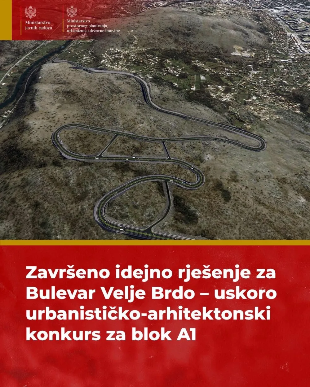 Zavr&scaron;eno idejno rje&scaron;enje za Bulevar Velje Brdo