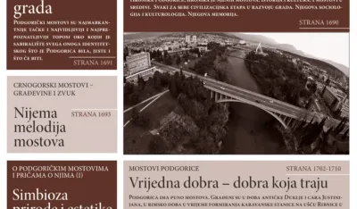 Novi broj časopisa Komuna posvećen mostovima u Podgorici