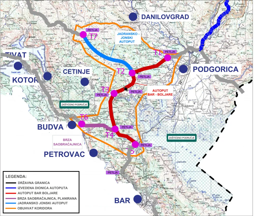 Raspisan tender za idejni projekat dijela Jadransko-jonskog auto-puta u vrijednosti od 2,6 miliona eura