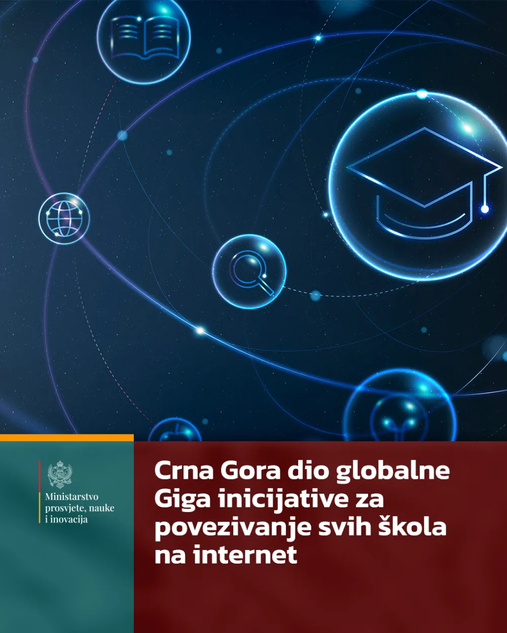 Crna Gora dio globalne Giga inicijative za povezivanje svih &scaron;kola na internet naslov