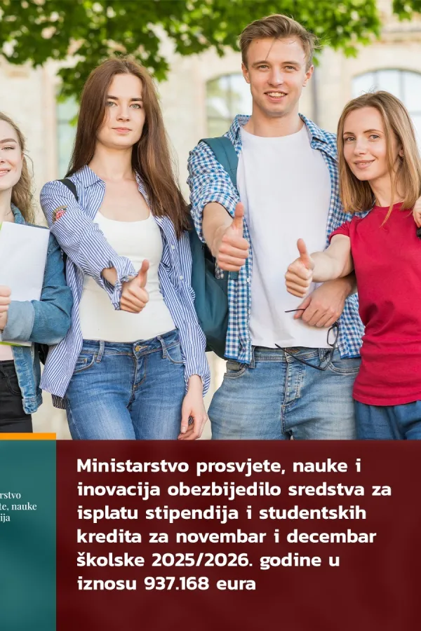 Isplata stipendija i studentskih kredita za novembar i decembar