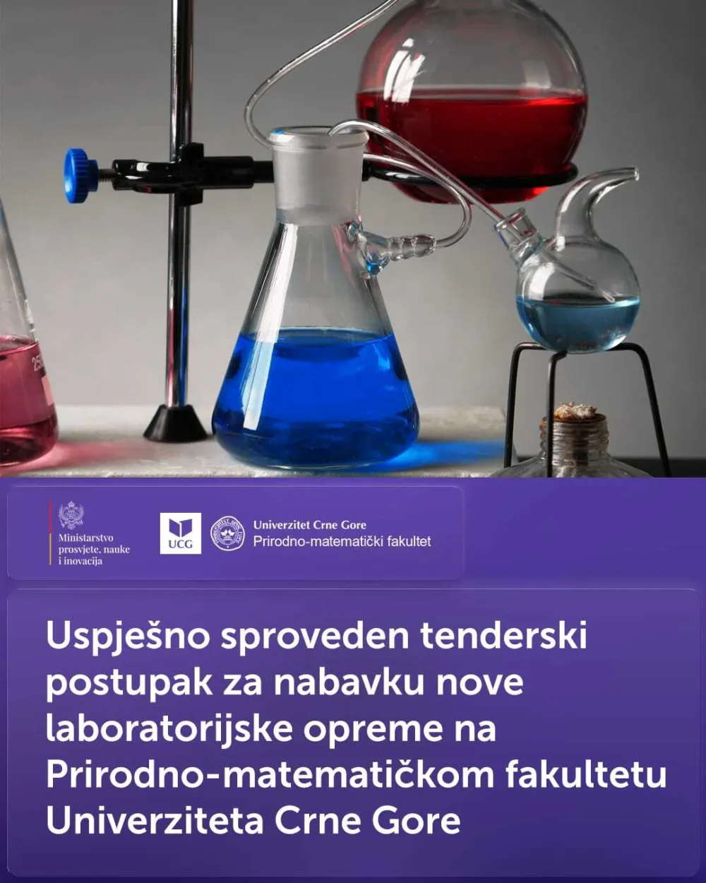 Nova laboratorijska oprema za studente studijskog programa Hemija